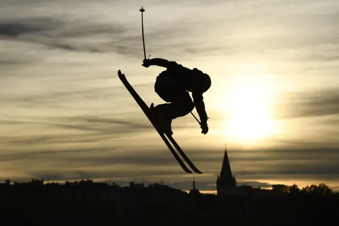 Framed Print : Ski-Freestyle-Annecy