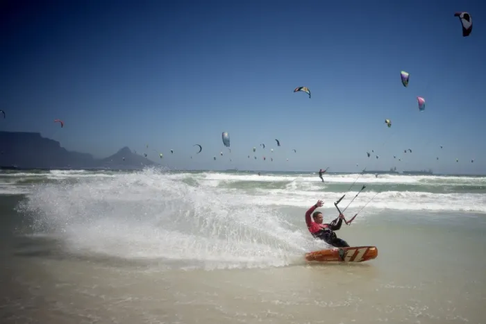 Framed Print : South Africa-Kitesurfing-Record