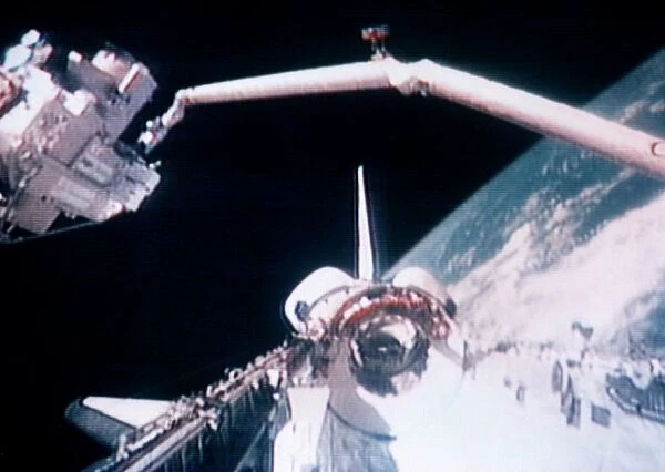 Space-Shuttle and Robot Arm