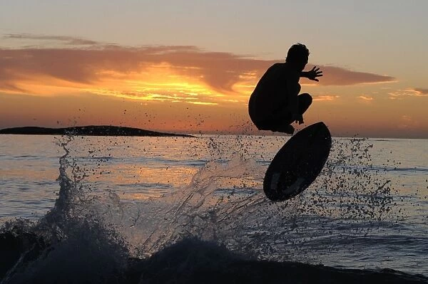 Sunset Wakeboarder Cape Town