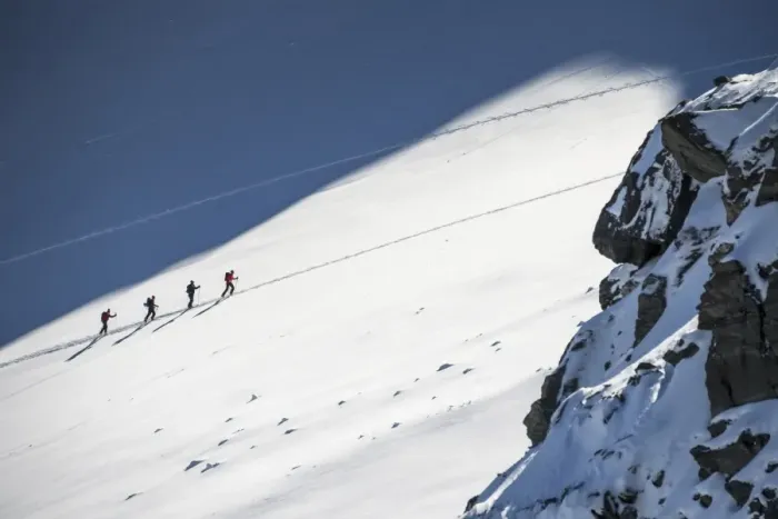Framed Print : Switzerland-Tourism-Ski-Touring Framed Print : Switzerland-Tourism-Ski-Touring