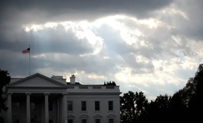 Framed Print : Us-Clouds-White House