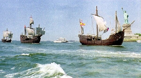 Us-Columbus Ships-Ny Harbor