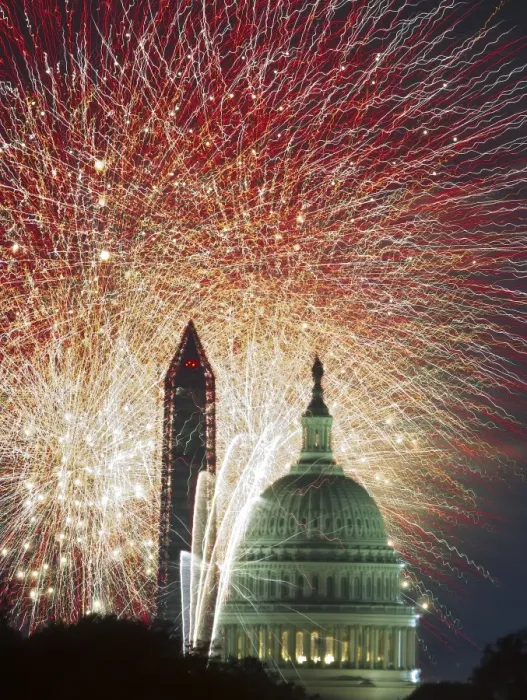 Framed Print : Us-Independence Day-Fireworks