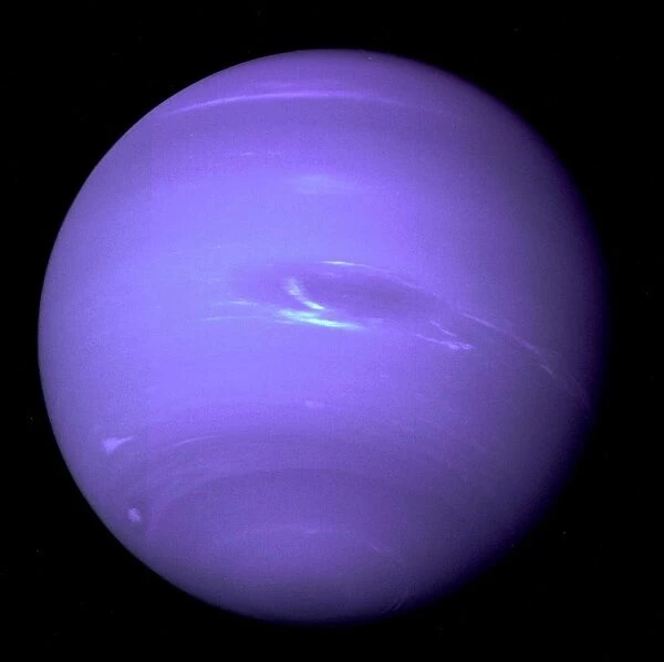 Us-Nasa-Neptune. This 1990 NASA file image shows a picture of Neptune taken