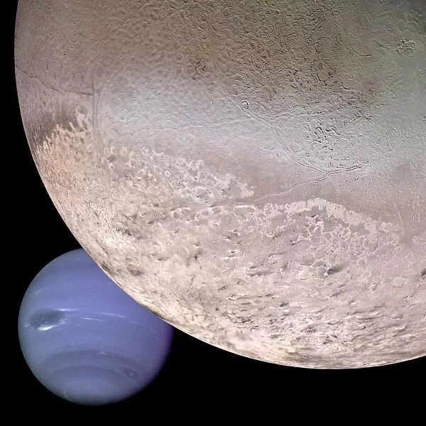 US-NEPTUNE. This 1990 NASA file image shows a computer generated montage