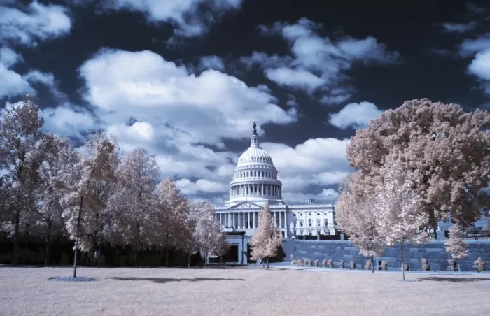 Framed Print : Us-Politics-Social-Infrared-Washington Dc Framed Print : Us-Politics-Social-Infrared-Washington Dc
