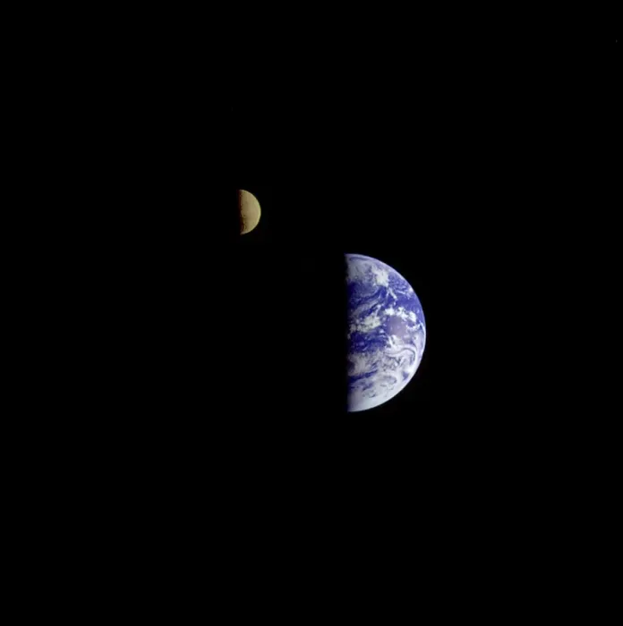 Framed Print : Us-Space-Earth-Moon Framed Print : Us-Space-Earth-Moon