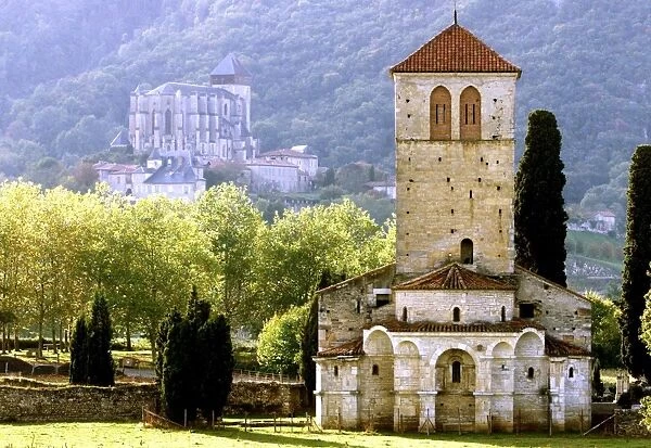 View of Basilica of Saint-Just de Valcabrere