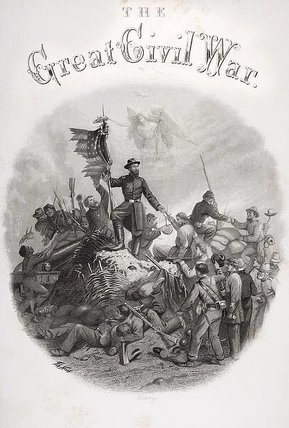 Allegorical engraving of Victory, from the title page of Volume 3 of The Great Civil War