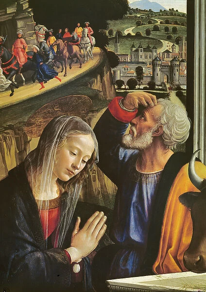 The Birth of Christ (detail of altarpiece)