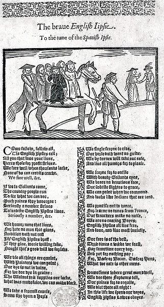 The Brave English Gypsy, an illustration from A Book of Roxburghe Ballads