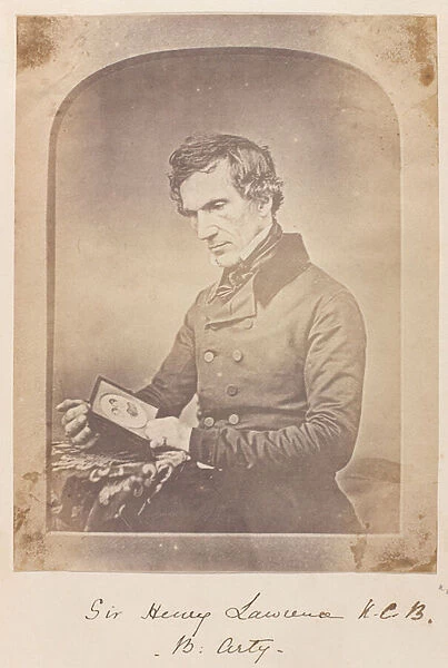 Brigadier-General Sir Henry Montgomery Lawrence KCB, 1856 circa (b  /  w photo)