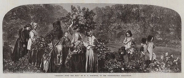 'Bringing Home the May, 'in the Photographic Exhibition (engraving)