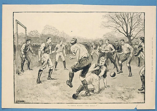 A Critical Moment - Well Centred, from The Illustrated Sporting and Dramatic News, 21st March 1891 (litho)