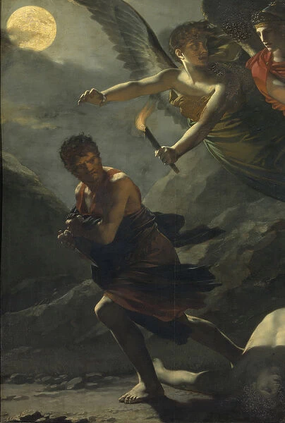 Detail: Justice and Divine Vengeance Pursuing Crime (oil on canvas, 1808)