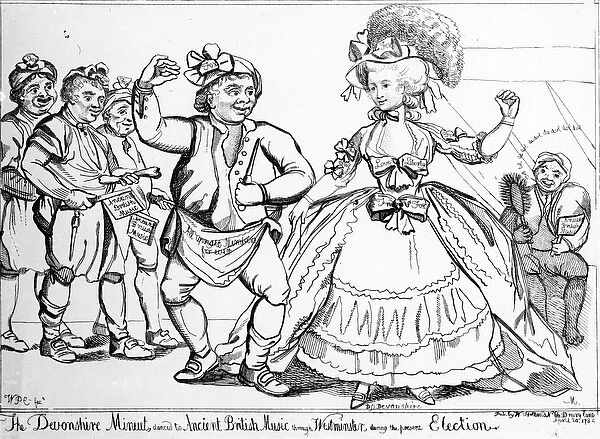 The Devonshire Minuet, danced to Ancient British Music through Westminster during the Election