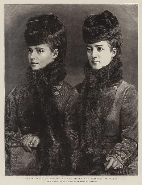 The Empress of Russia and her Sister the Princess of Wales (engraving)