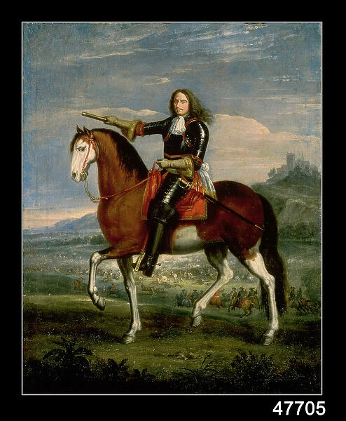 Equestrian Portrait of Henri de la Tour d Auvergne (1611-75) Marshal Turenne