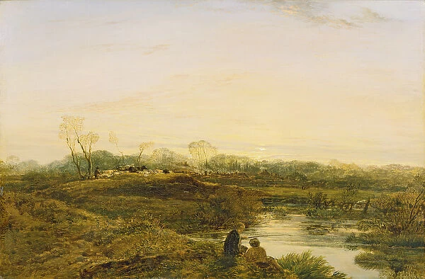 Evening, Bayswater, 1818 (oil on panel)
