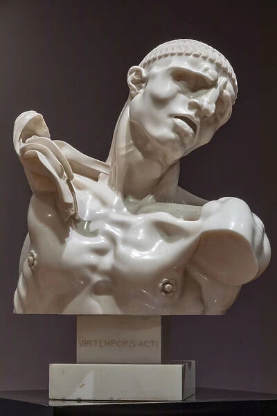 Fontanellato, Labirinto della Masone, Franco Maria Ricci Art Collection: 'Vir temporis acti ', 1913 (marble)