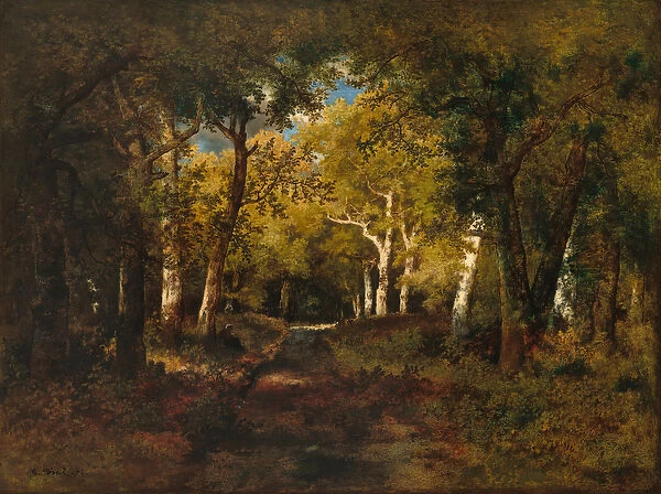 In the Forest, 1874 (oil on wood)