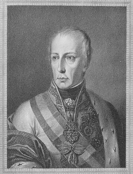 Francis II, Holy Roman Emperor, engraved by Giuseppe Longhi (engraving)