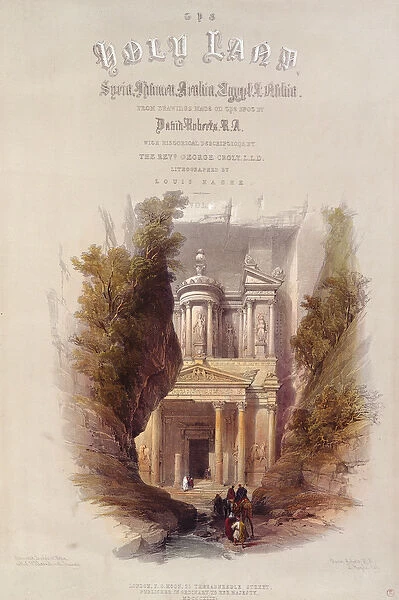 Frontispiece to The Holy Land, engraved by Louis Haghe (1806-85) (colour litho)