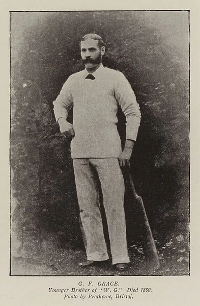 G F Grace, Younger Brother of 'W G, 'Died 1880 (b  /  w photo)