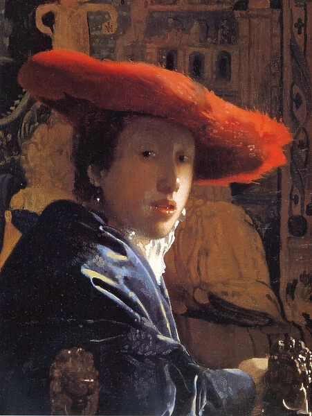 Girl with a Red Hat, c. 1665 (oil on panel)