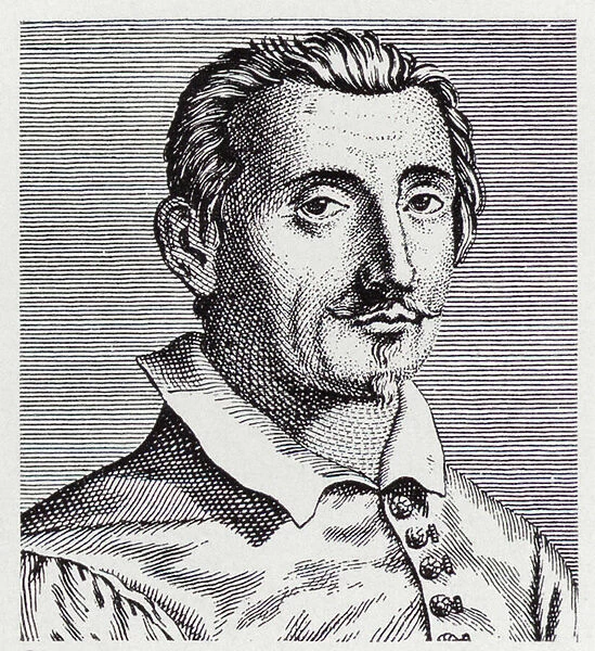 Girolamo Frescobaldi, Italian composer (engraving)