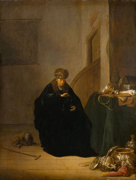 The Gold Weigher, c. 1635-1640 (oil on panel)