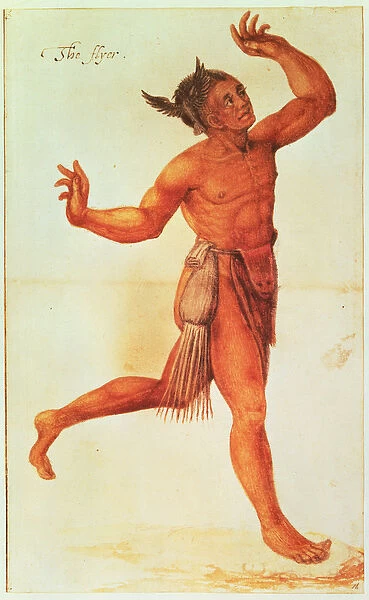 Indian Conjuror (colour litho)