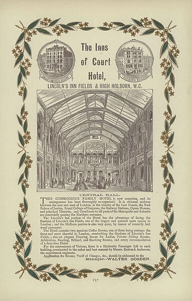 The Inns of Court Hotel (engraving)