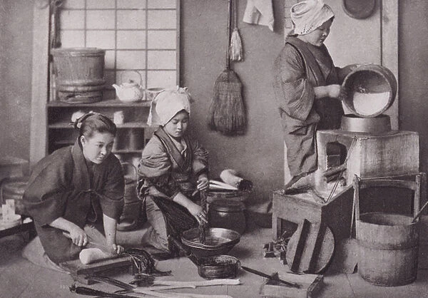 Japan: The Kitchen (b  /  w photo)