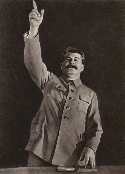 Joseph Stalin, Soviet politician and leader (b  /  w photo)