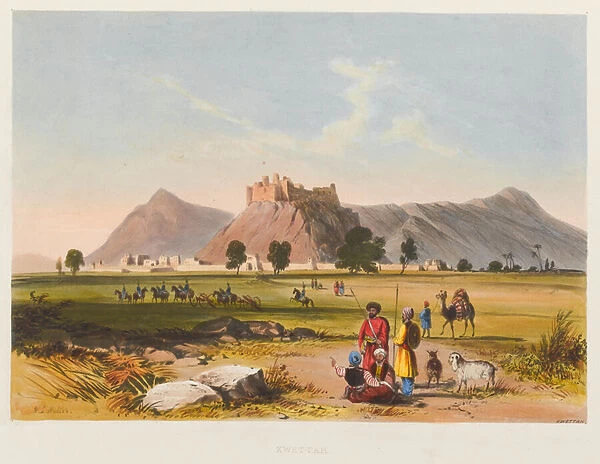 Kwettah, 1839 circa (coloured lithograph)