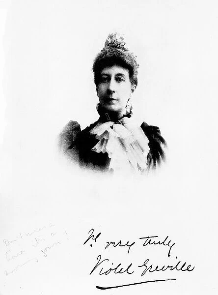 Lady Violet Greville (b  /  w photo)
