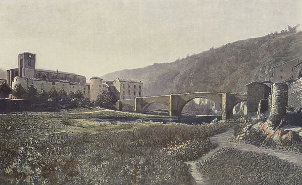 Lavoute-Chilhac, Eglise et Pont sur l Allier (colour photo)