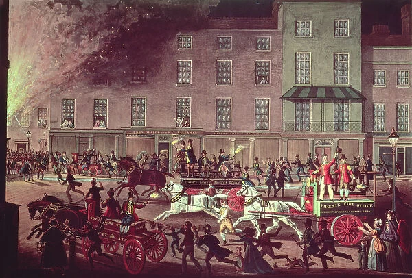 London Fire Engines, engraved by R. G. Reeve, pub