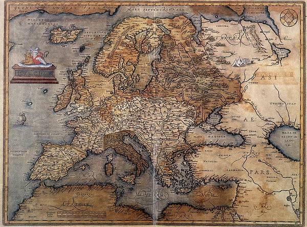 Map of Europe, 16th century