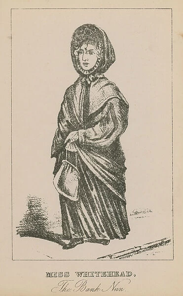 Miss Whitehead, the Bank Nun (engraving)