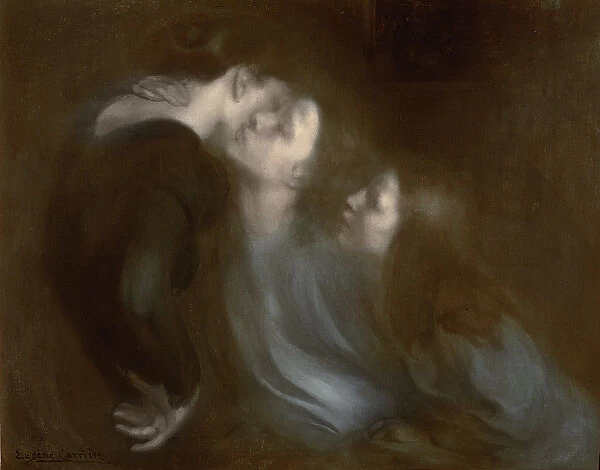 Her Mothers Kiss, 1890s (oil on canvas)