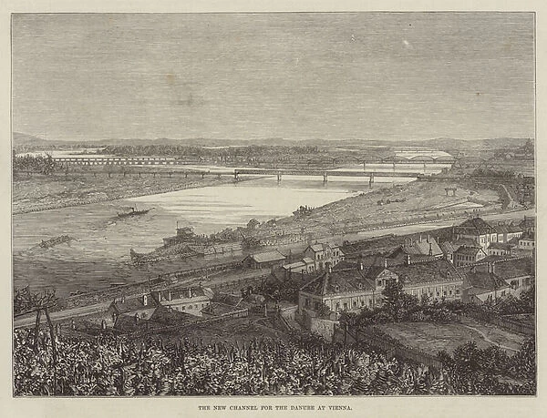 The New Channel for the Danube at Vienna (engraving)