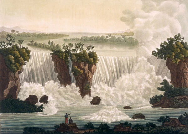 Niagara Falls, 1818, from Le Costume Ancien et Moderne, Volume I, plate 30