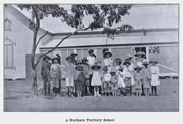 A Northern Territory School (b  /  w photo)