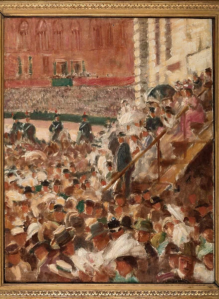 The Palio of Siena (oil on canvas)