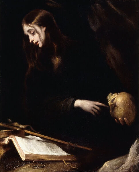 The Penitent Magdalen, (oil on canvas)
