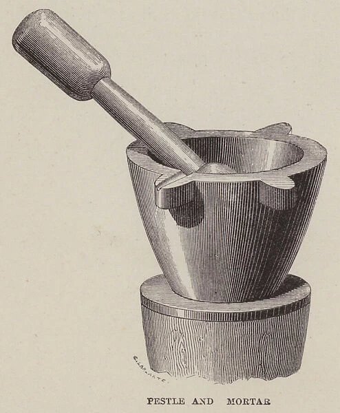 Pestle and Mortar (engraving)