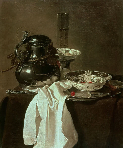 Pewter, China and Glass, 1649 (oil on canvas)